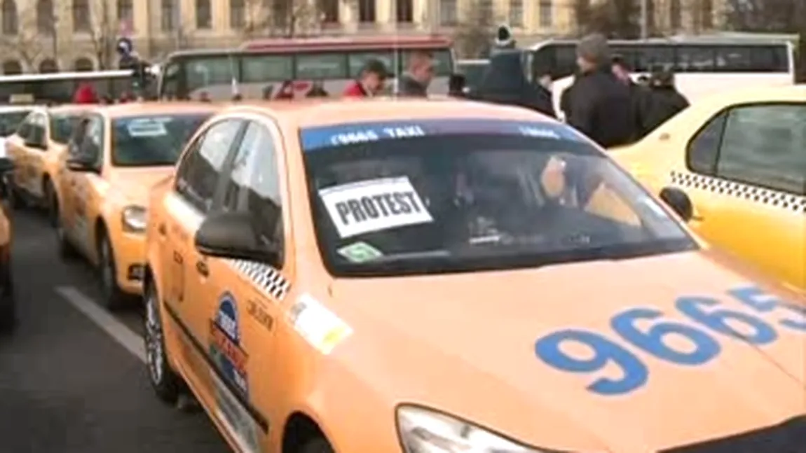 PROTEST al transportatorilor, în Piaţa Victoriei. NEGOCIERI la Guvern: 