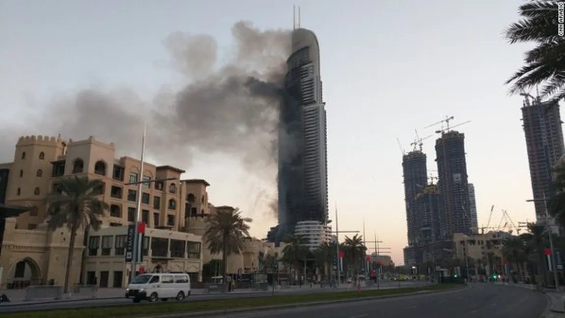 Cum arată acum hotelul de lux din Dubai cuprins de flăcări în seara de Revelion FOTO