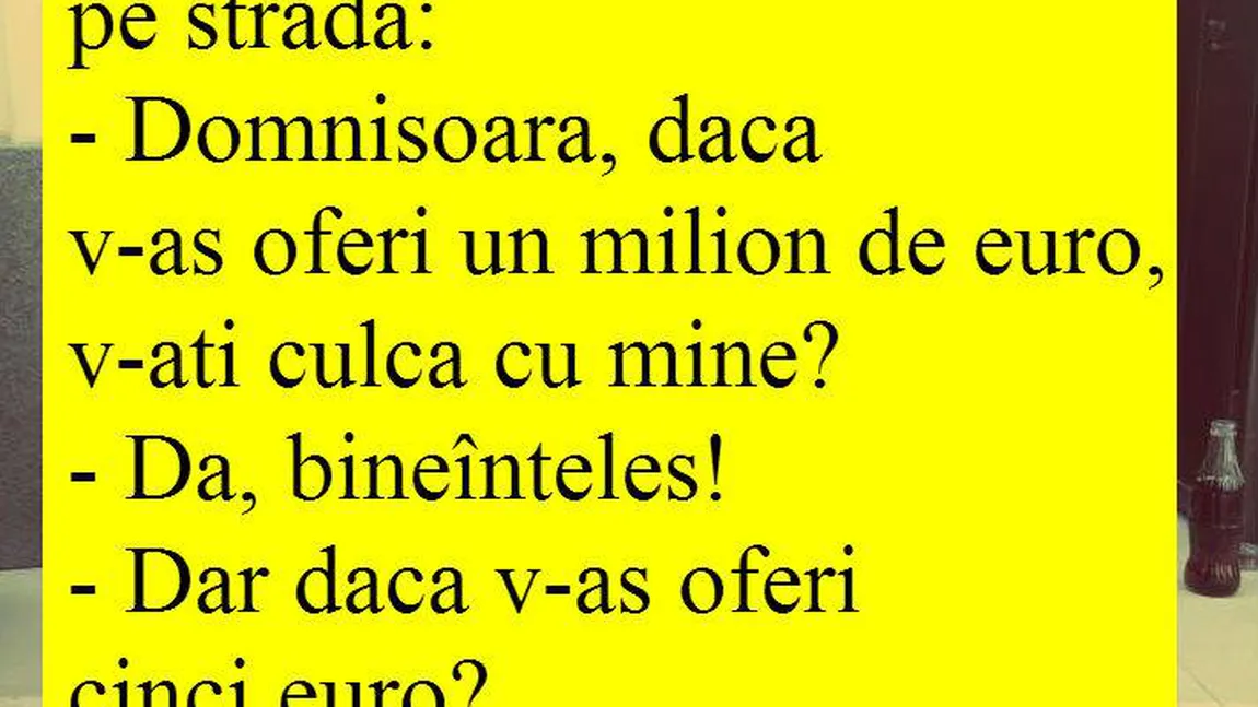 BANCUL ZILEI: Un tip abordează o tipă pe stradă...
