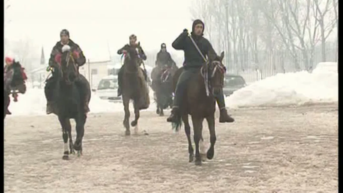 Spectacol de Bobotează, în oraşul lui Nea Mărin. A avut loc botezul cailor VIDEO