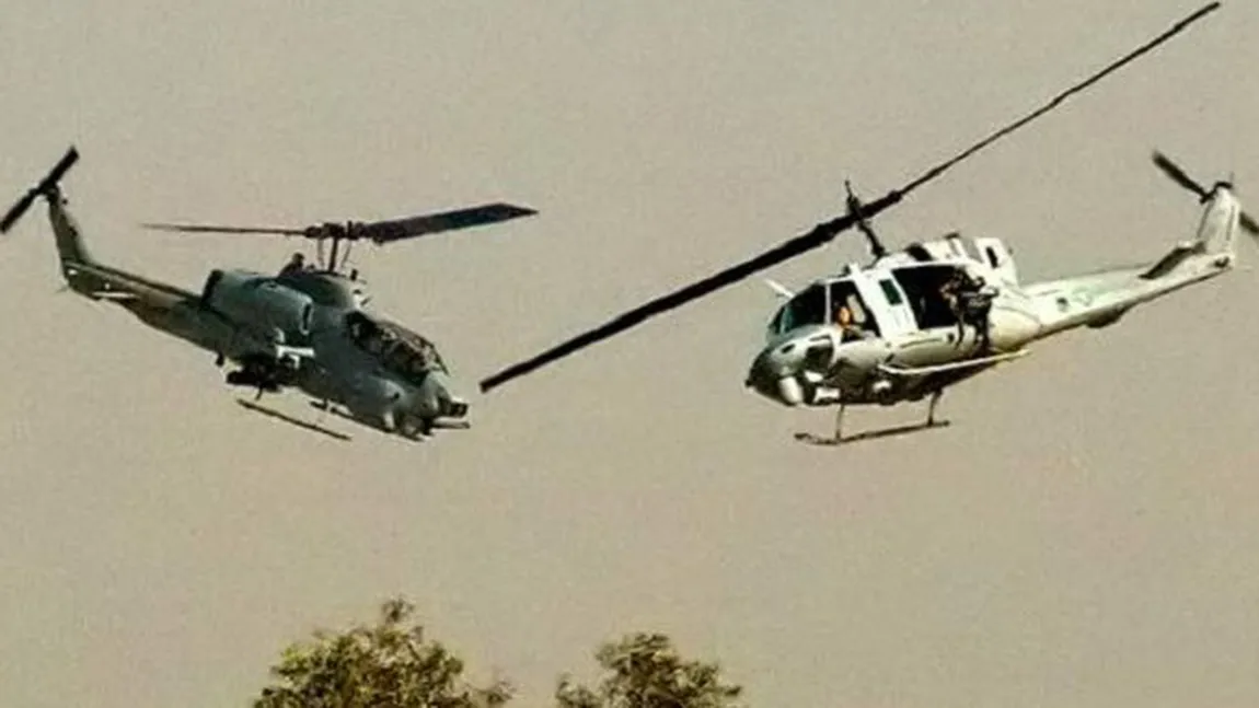 Două elicoptere s-au ciocnit în aer. 12 oameni au murit