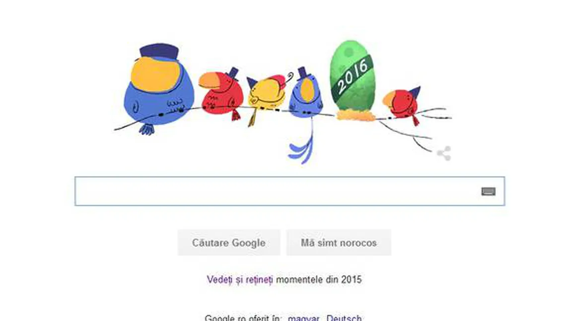 ANUL NOU: Google îţi prezintă cele mai importante momente din 2015