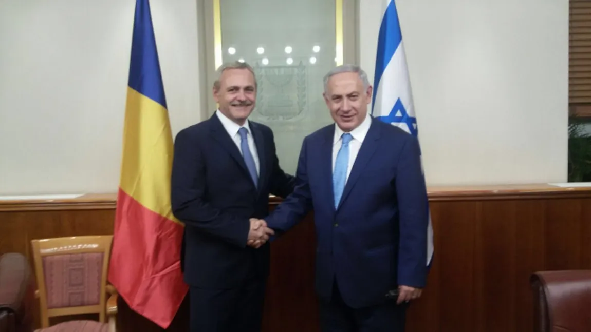 Liviu Dragnea s-a întâlnit cu Benjamin Netanyahu, la Ierusalim. Despre ce au discutat