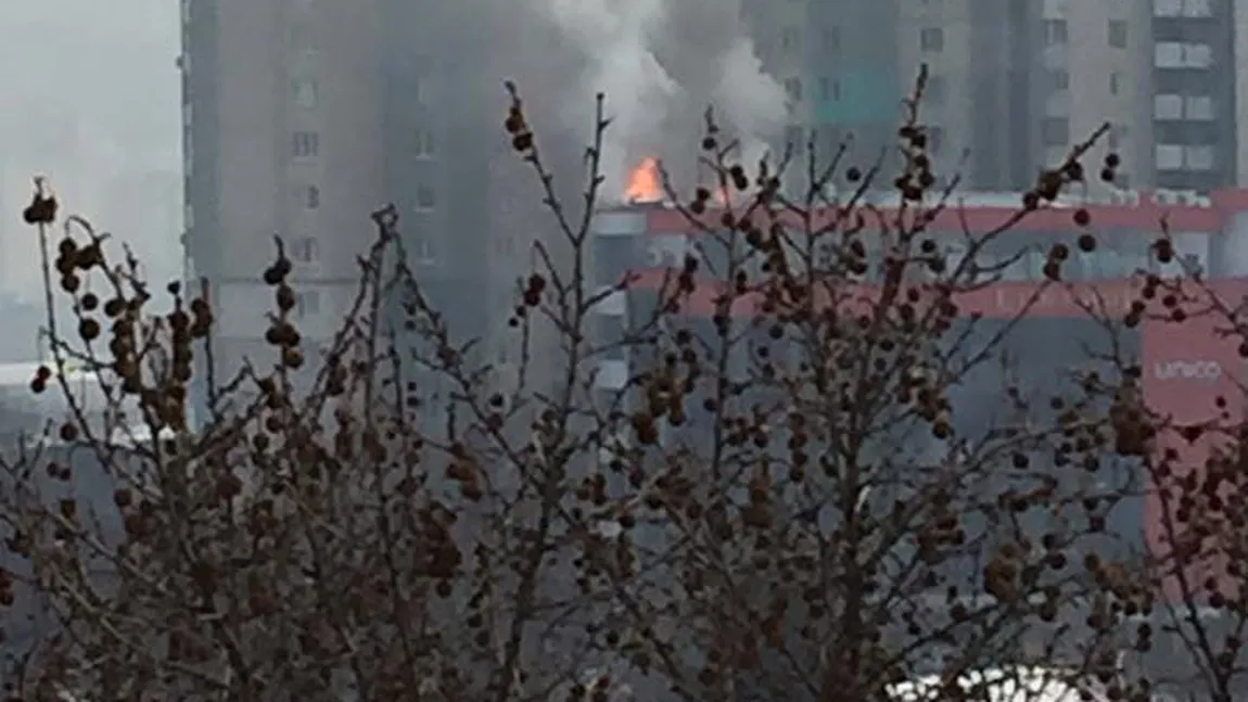 Incendiu DEVASTATOR într-un centru comercial din Chişinău GALERIE FOTO şi VIDEO
