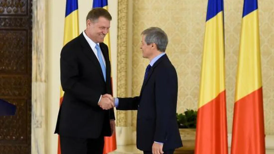Dacian Cioloş şi Klaus Iohannis, întâlnire la Cotroceni