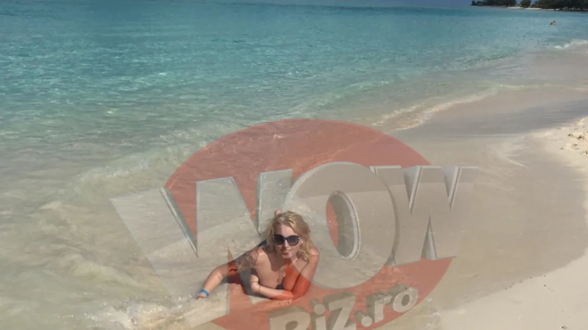 Alina Plugaru, goală pe plajele din Bahamas FOTO