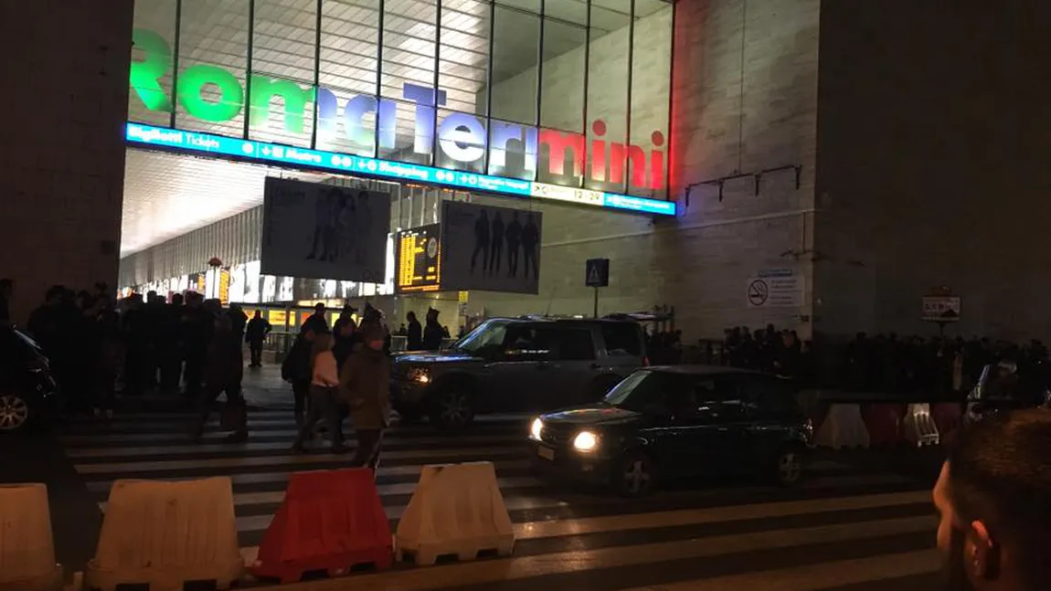 Panică la Roma. Gara Termini, ÎNCHISĂ din cauza unui bărbat înarmat. Ce au descoperit poliţiştii