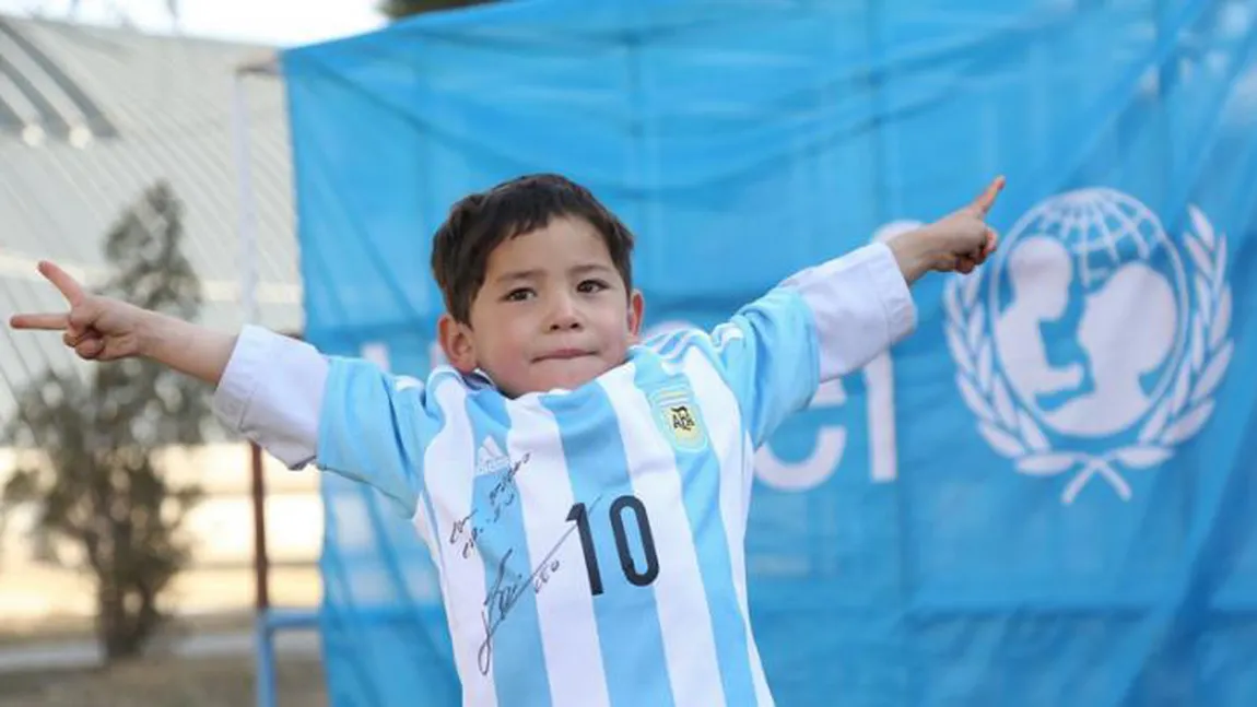 Gest SUPERB al lui Lionel Messi. Un copil afgan de 5 ani a primit cel mai frumos CADOU
