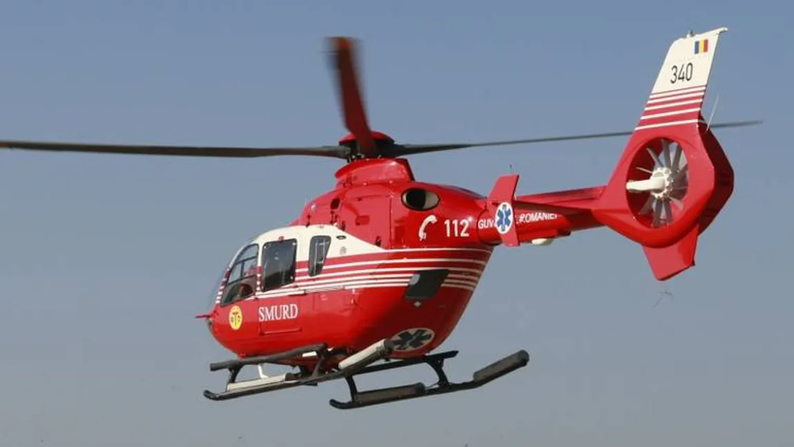 Bebeluş dus cu elicopterul SMURD la spital, după ce cu o zi în urmă medicii nu au considerat necesară internarea