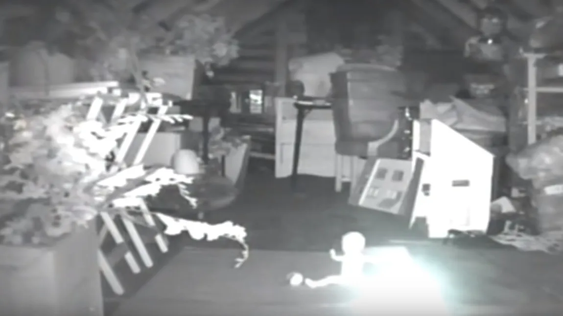 Au pus o cameră de luat vederi în pod. Imaginile surprinse sunt demne de filmele horror VIDEO