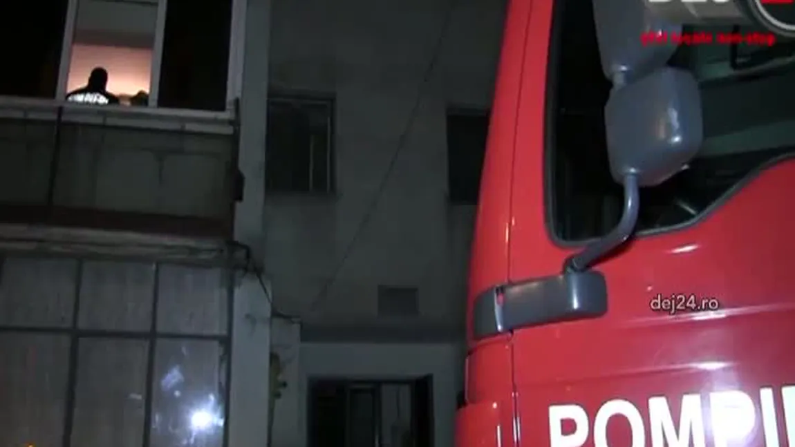 Caz incredibil în Dej. Un bărbat s-a trezit cu pompierii peste el în casă VIDEO