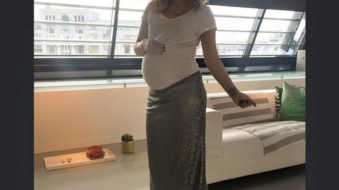 Ce burtică are Sore, însărcinată în 8 luni FOTO