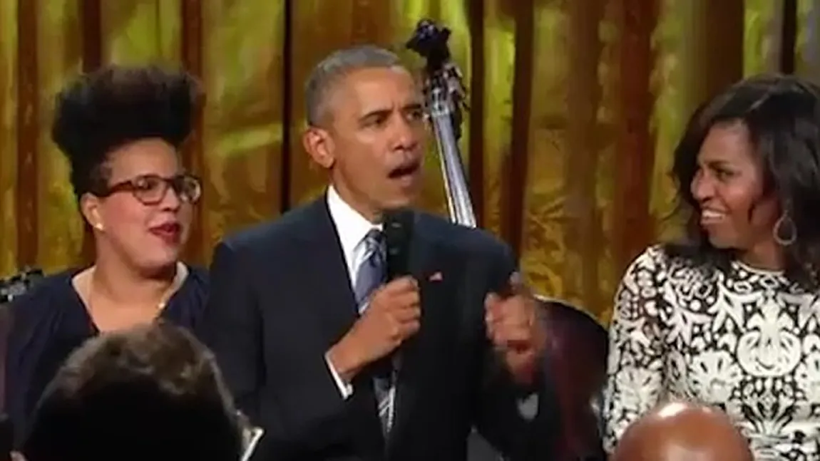 Imagini inedite! Barack Obama a cântat la Casa Albă VIDEO