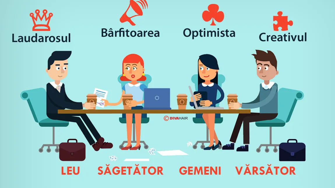 Horoscop: Toată lumea are un rol în birou. Tu cine eşti la serviciu?