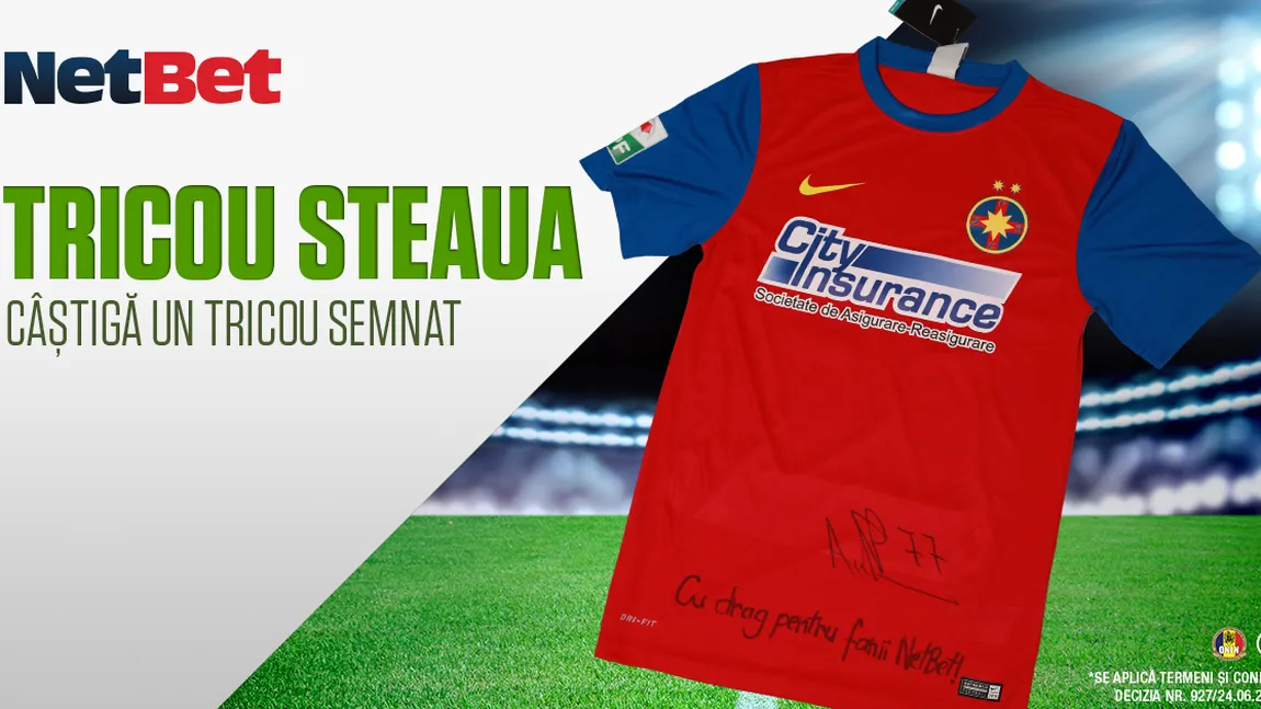 Câştigă un tricou original semnat de jucătorii Stelei!