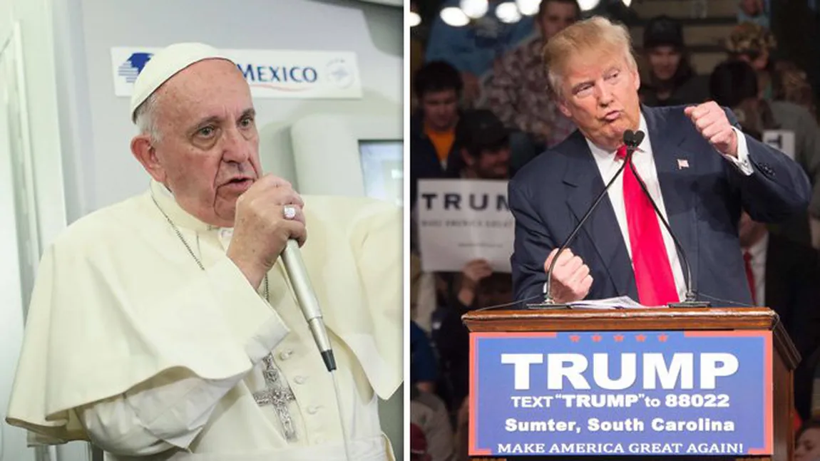 Donald Trump s-a supărat pe Papa Francisc: Este ruşinos ce a făcut!