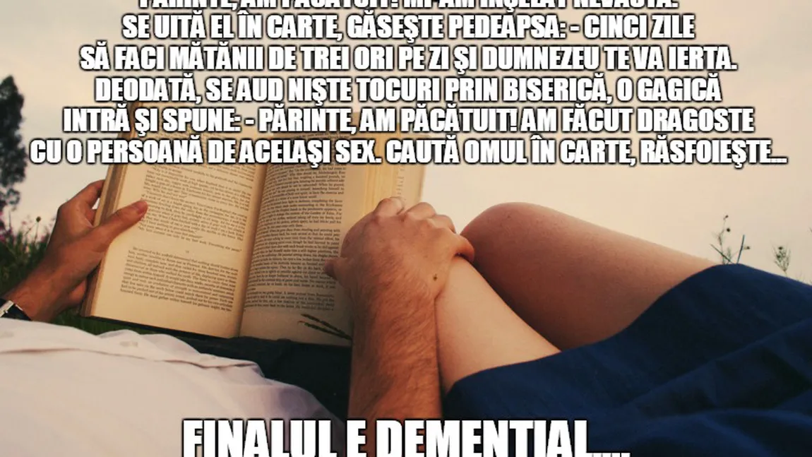 BANCUL ZILEI: Cum se pedepseşte păcatul pentru sex...