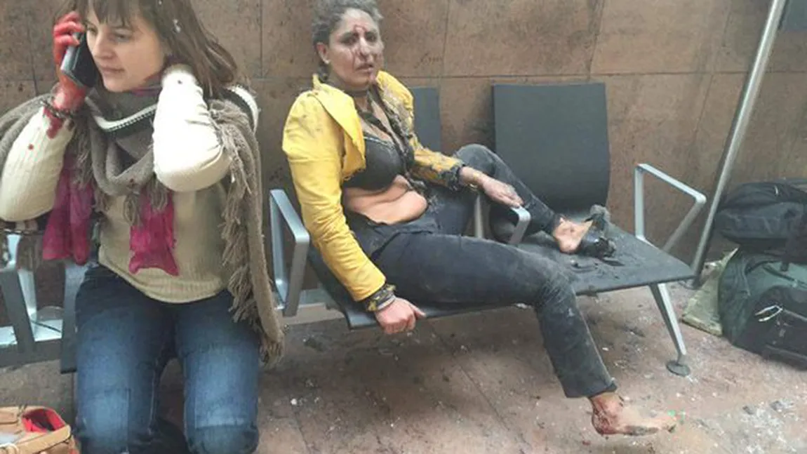 ATENTATE BELGIA. CINE ESTE FEMEIA plină de sânge a cărei poză a făcut înconjurul lumii după atentatele din Bruxelles