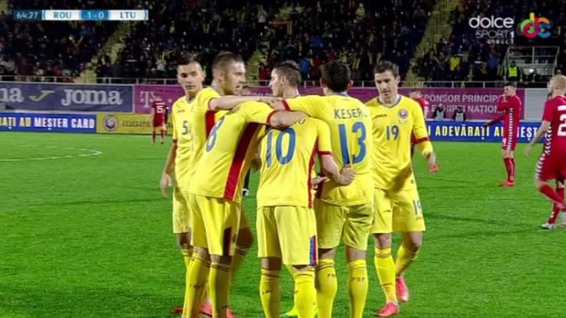 ROMANIA-LITUANIA 1-0. Stanciu, marcator la DEBUT