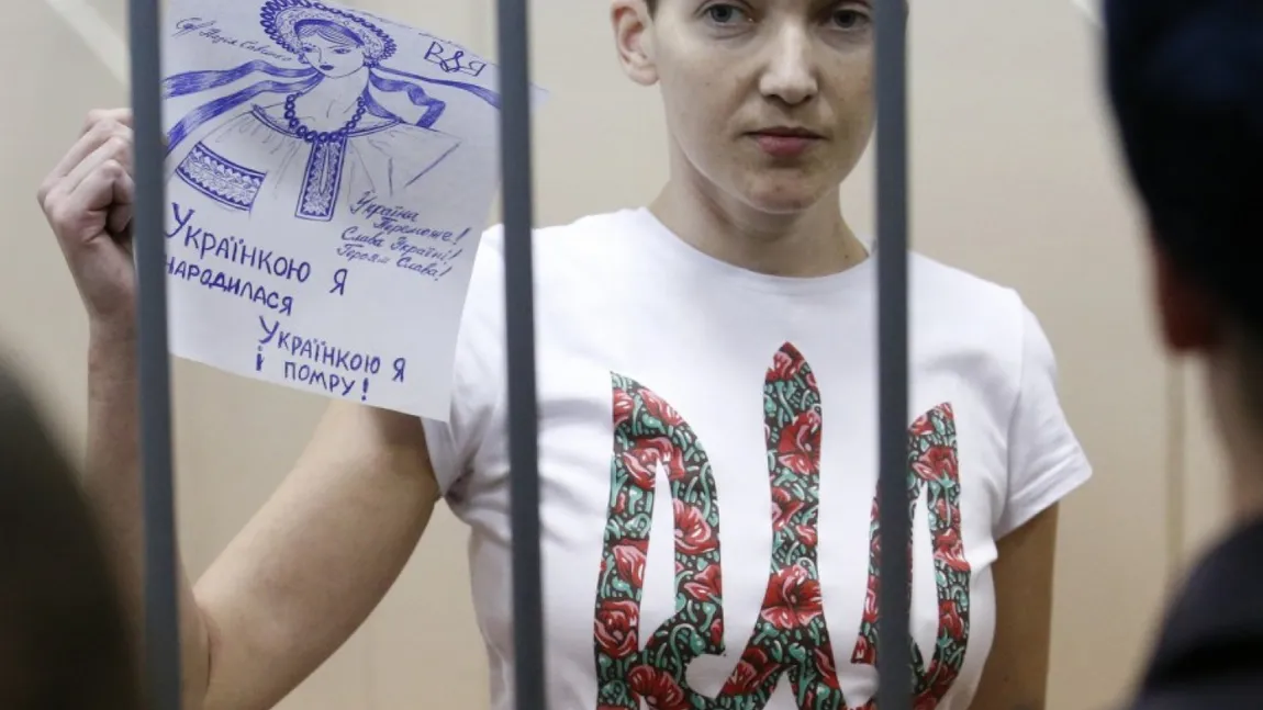 Nadia Sevcenko, ucraineanca pilot a anunţat că va continua greva foamei şi a setei