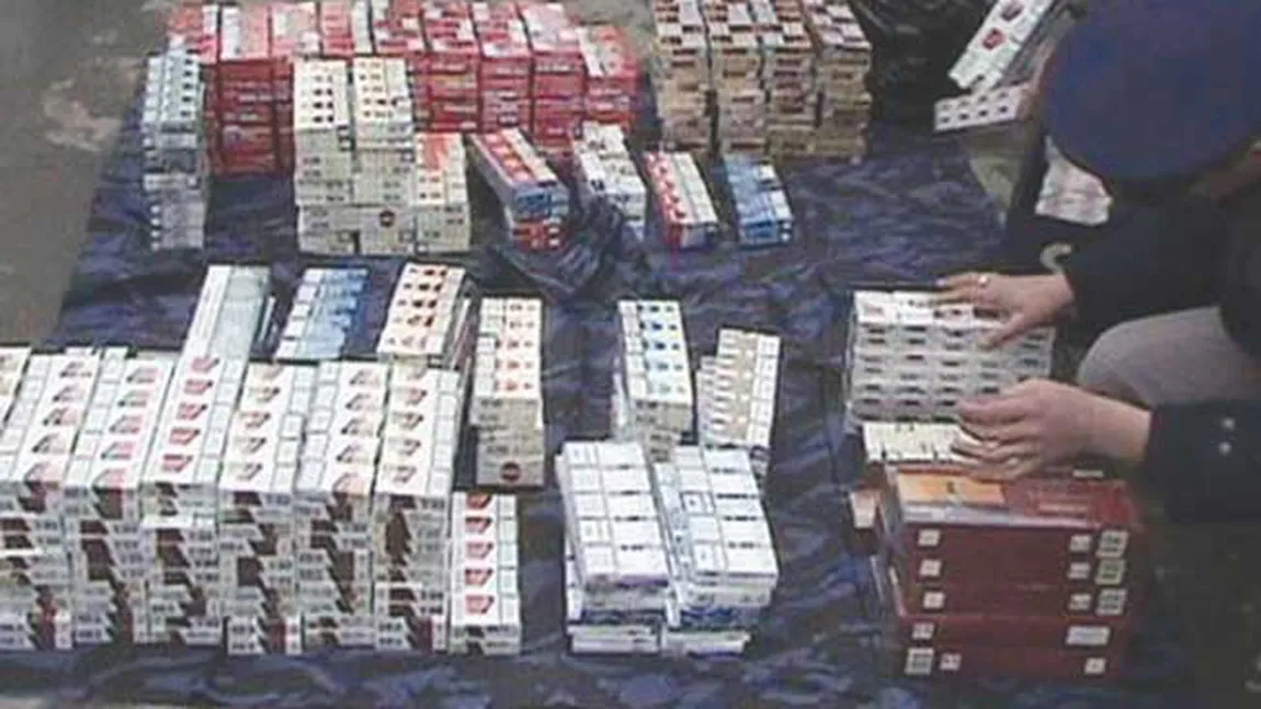 Poliţiştii ilfoveni au confiscat 40.000 de ţigarete de contrabandă, descoperite într-o autoutilitară