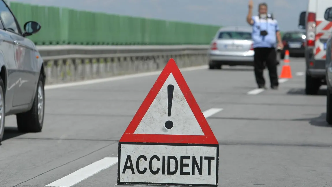 Accident pe DN1, după ce două autoturisme s-au ciocnit UPDATE