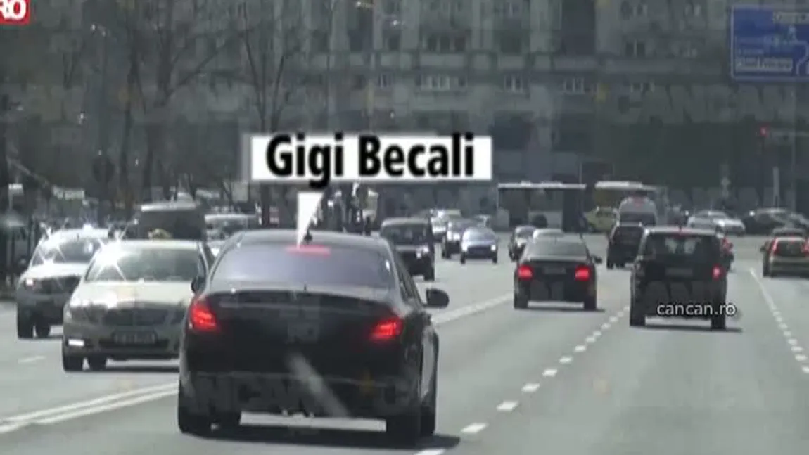 Gigi Becali, filmat când încălca legea cu limuzina sa de lux VIDEO