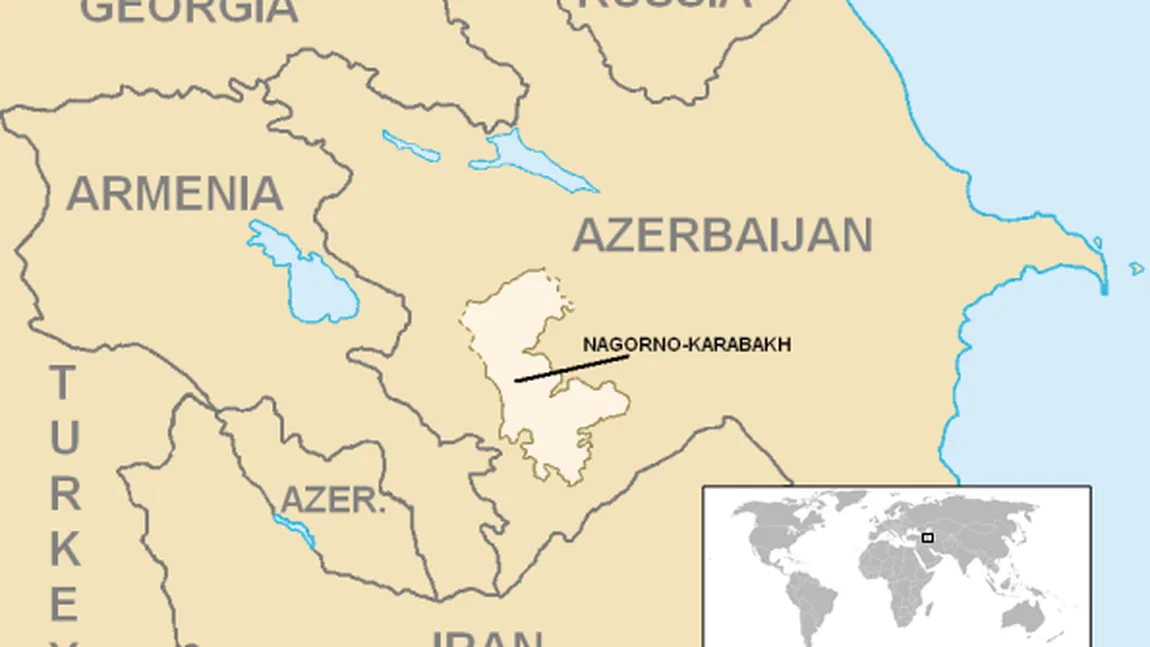 Lupte în Nagorno-Karabah: 18 militari azeri ucişi, un elicopter doborât de forţele armene
