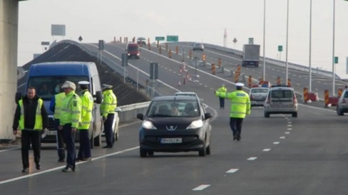 Conducător auto în vârstă de 22 de ani, depistat cu 220 km pe oră pe autostrada A3