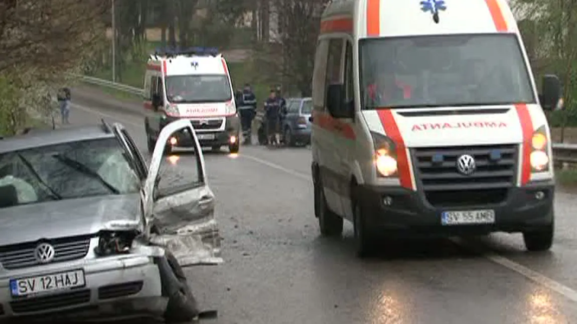 Accident cu 7 victime, din care 4 copii, în Suceava. Vinovat de tragedie, un şofer beat VIDEO