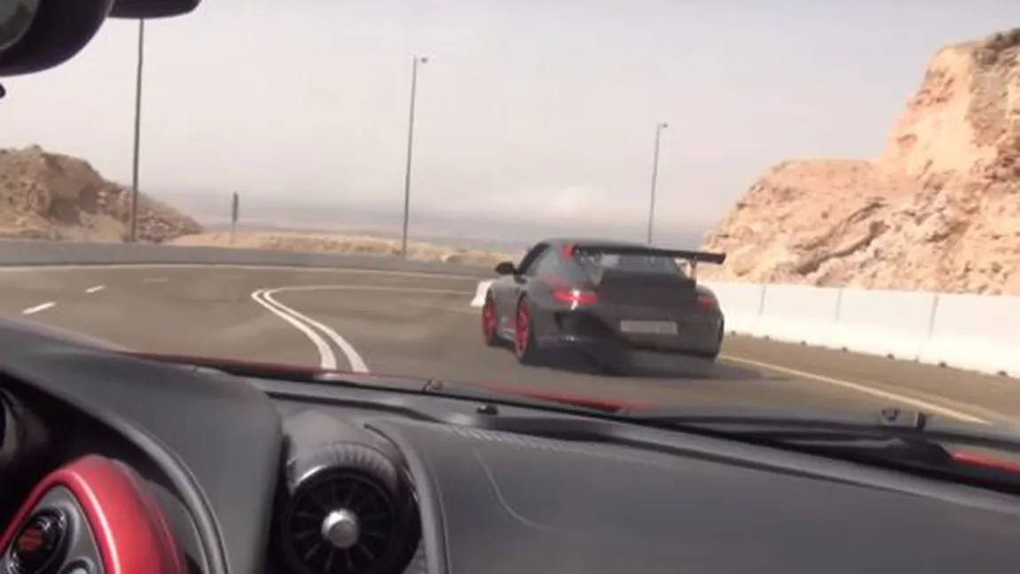 Urmărire CA-N FILME pe cea mai spectaculoasă şosea din Dubai VIDEO