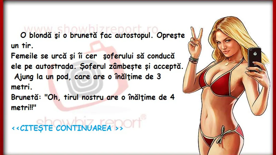 BANCUL ZILEI: O blondă şi o brunetă fac AUTOSTOPUL
