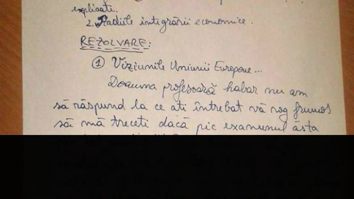 Iată reacţia unei profesoare după ce un student i-a spus: 