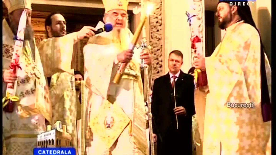 Preşedintele Klaus Iohannis, HUIDUIT la slujba de Înviere VIDEO