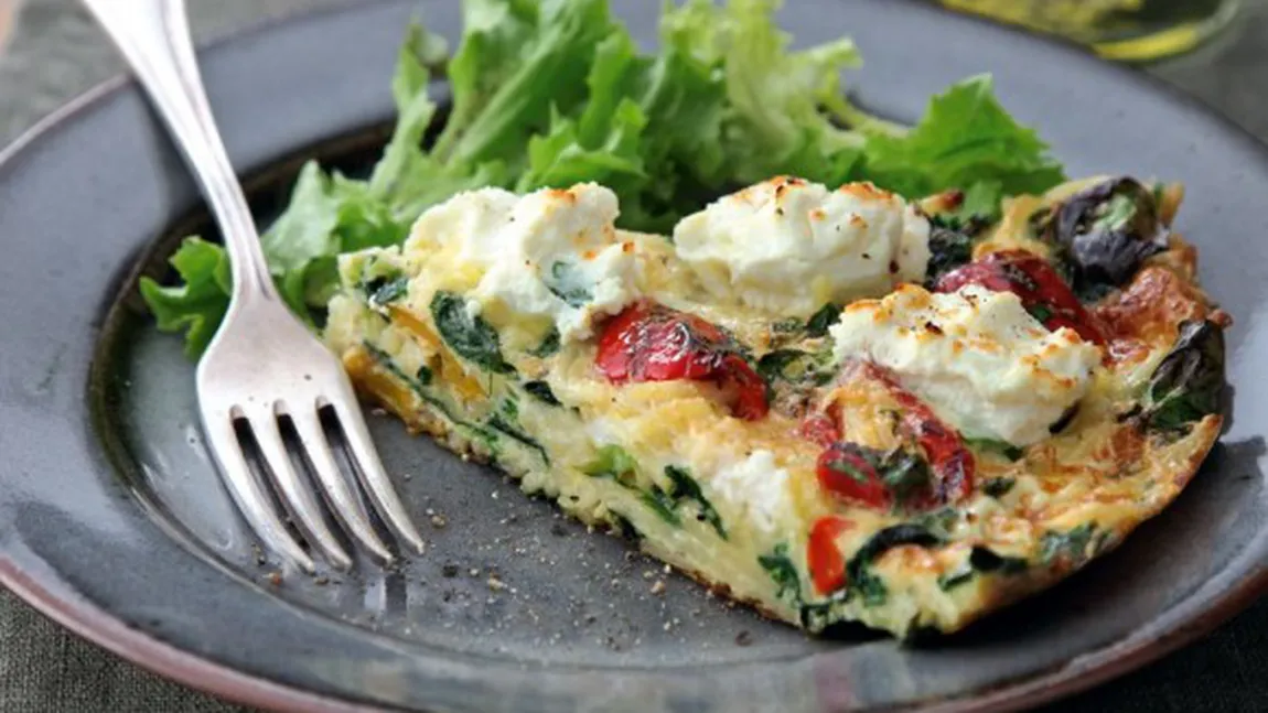 Reţeta zilei: Omletă italiană cu ciuperci şi spanac