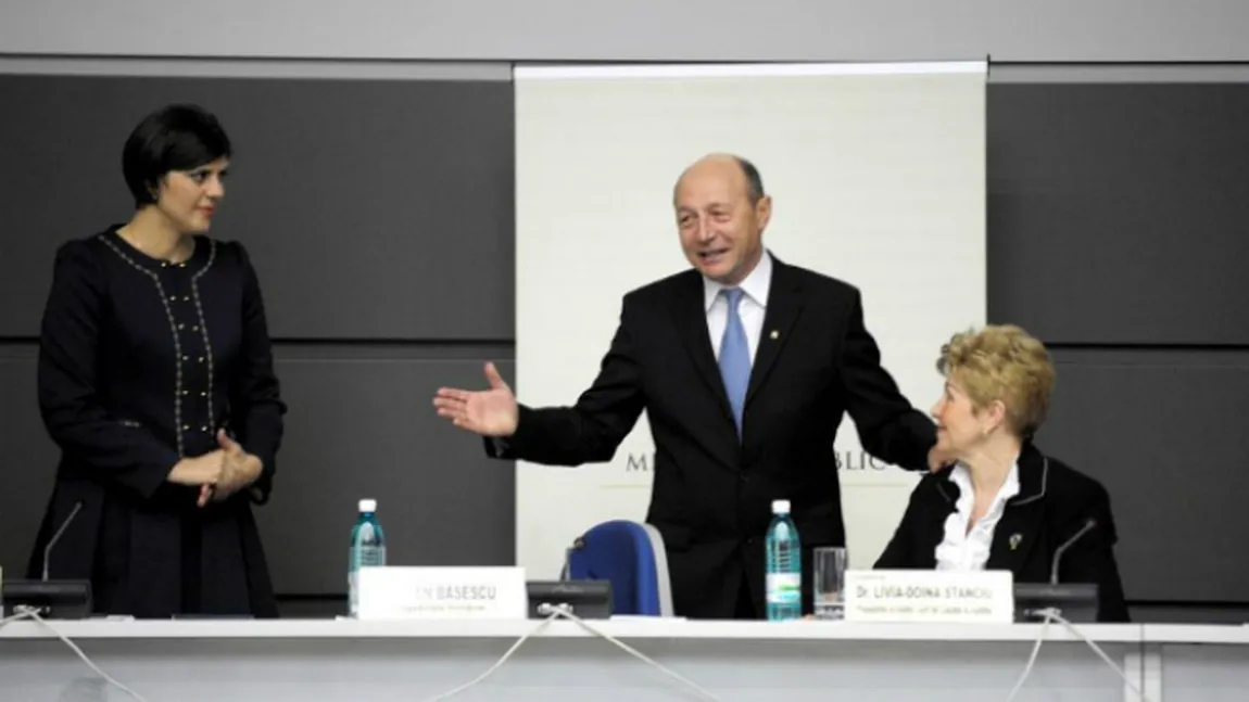Traian Băsescu despre Laura Kovesi şi Livia Stanciu: Se bagă cu picioarele peste politic