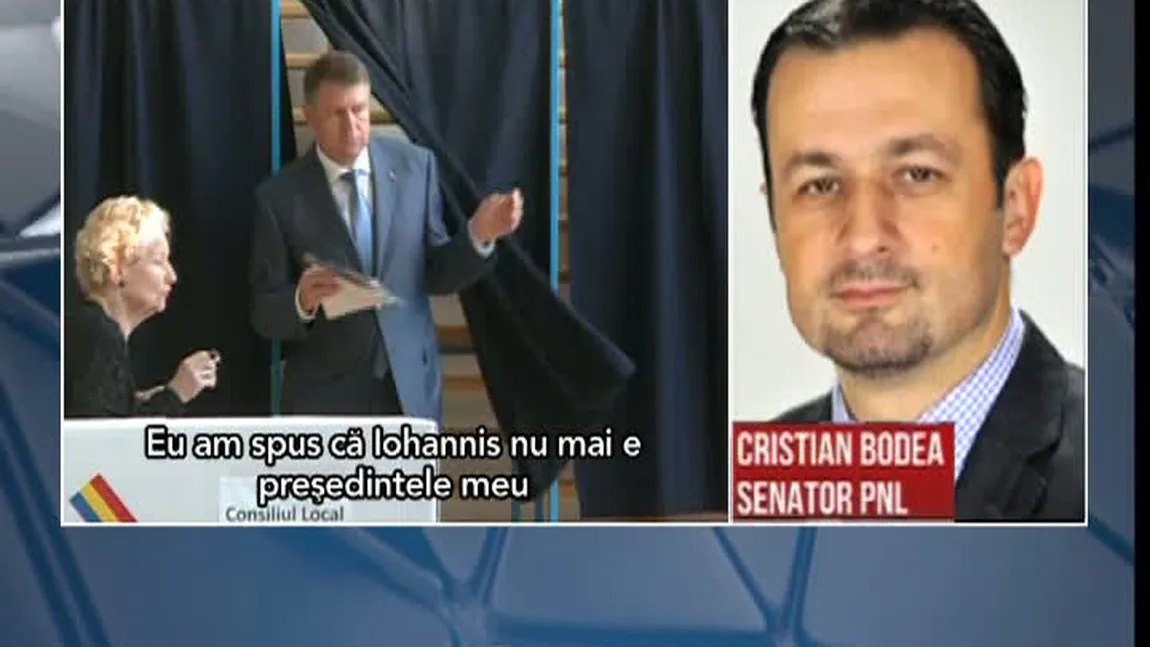 Liberalii se dezic de preşedintele lor. Bodea: Iohannis este responsabil de dezastru şi de politica PNL de a-l linge...