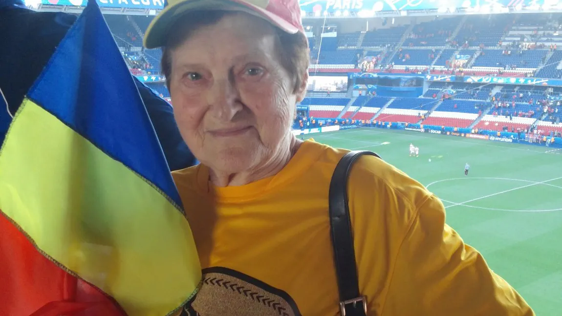 Cel mai vârstnic fan al României, la EURO 2016. Are 90 de ani, se află la Lyon şi aşteaptă victoria cu Albania