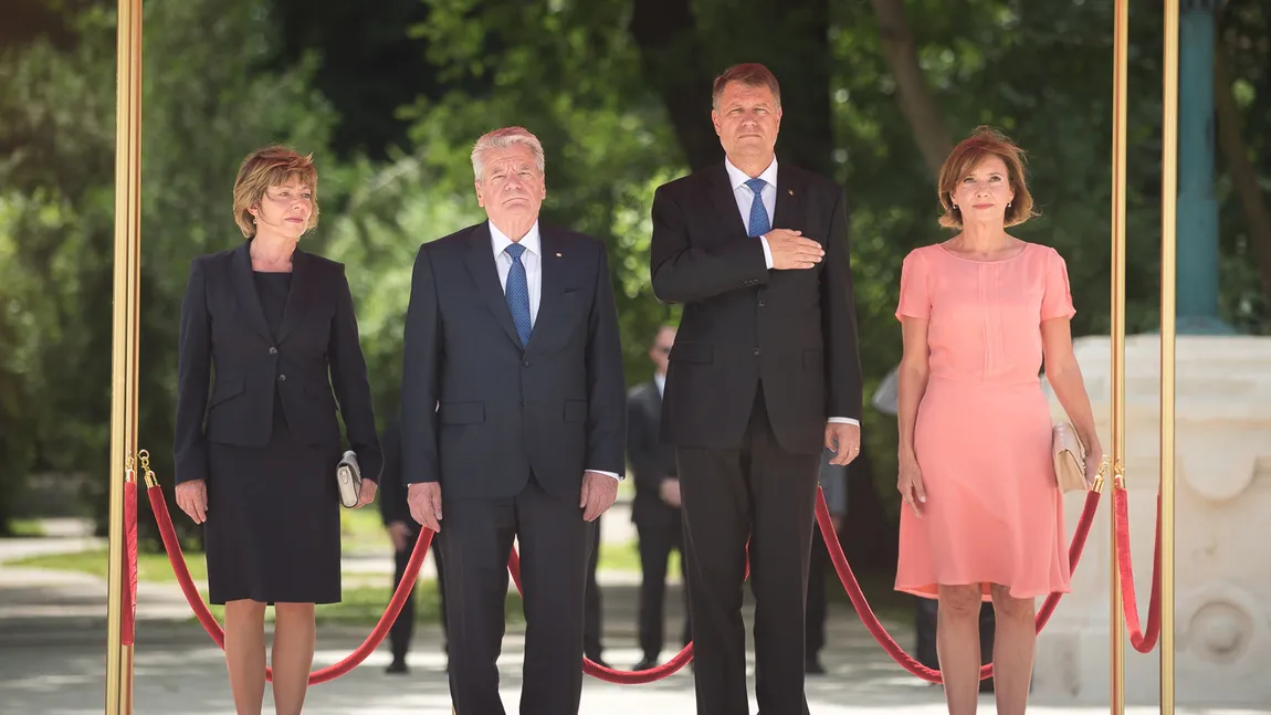 Preşedintele Iohannis l-a primit la Palatul Cotroceni pe omologul său german, Joachim Gauck