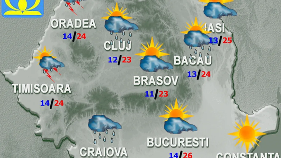 VREMEA LA MUNTE ŞI LA MARE în weekend. Când se întorc ploile în Bucureşti