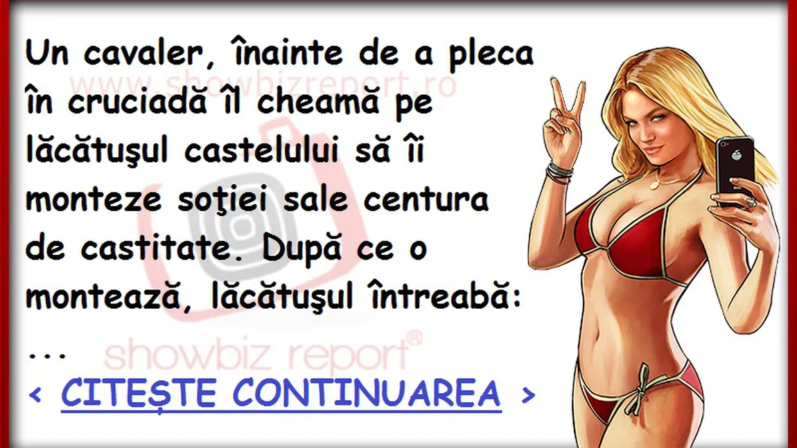 Bancul zilei: Blonda soţie a cavalerului are INTERZIS la SEX