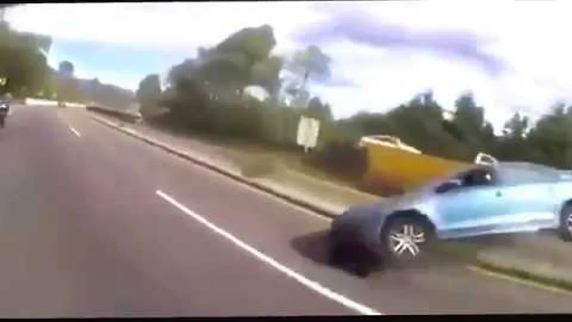 Ce se întâmplă când tragi frâna de mână la viteze de autostradă VIDEO