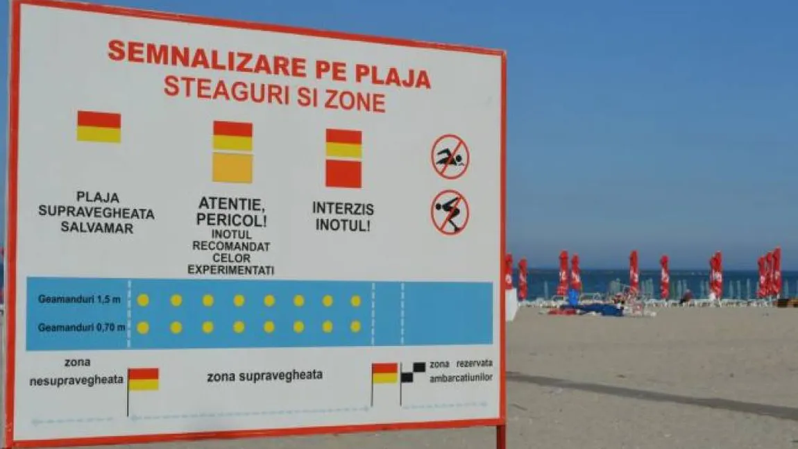 ALERTĂ la mare. Turiştii nu au voie să intre în apă