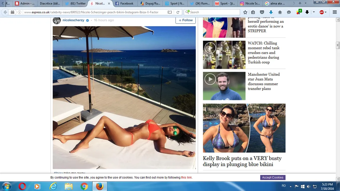 Nicole Scherzinger, în bikini piersică la Ibiza. Imagine hot cu fosta iubită a lui Hamilton FOTO