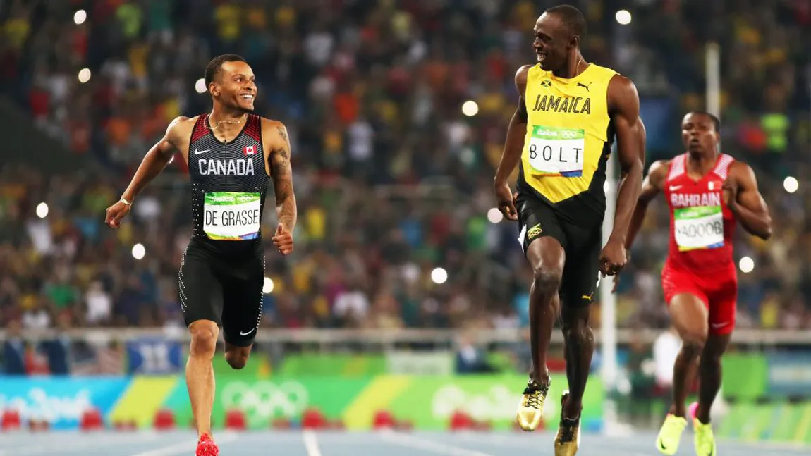 Moment incredibil cu Bolt în semifinala la 200 metri. A încetinit ca să-şi aştepte rivalul de pe 2. Ce i-a zis FOTO