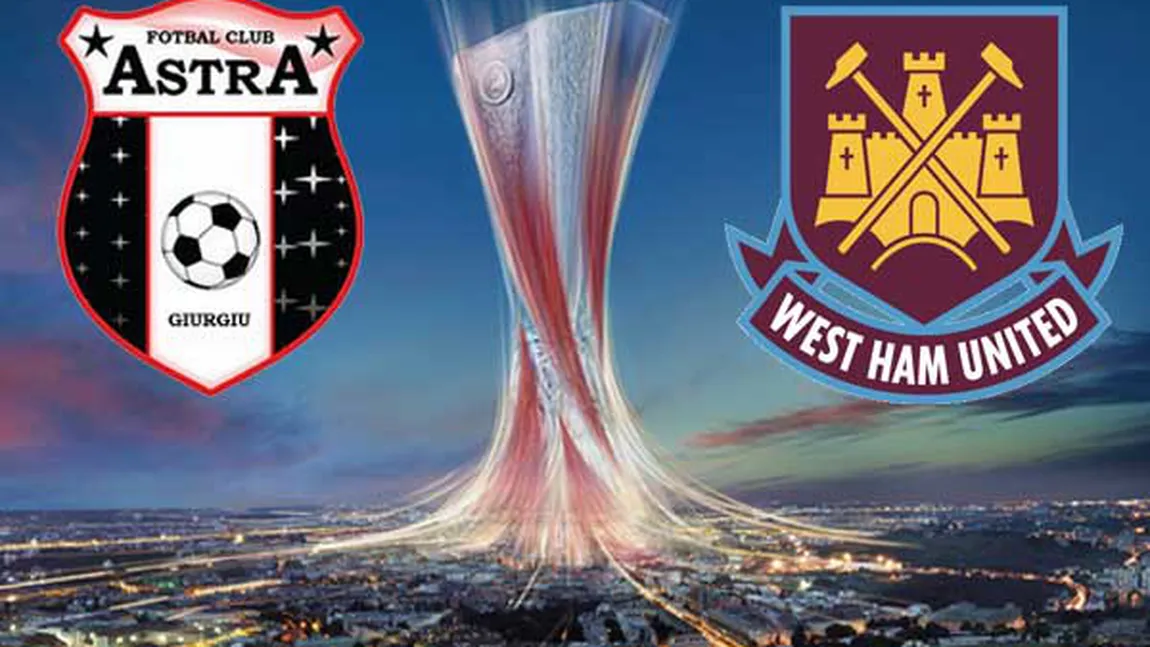 Astra Giurgiu, egală cu West Ham, în Liga Europa. Alibec, pe lista marcatorilor