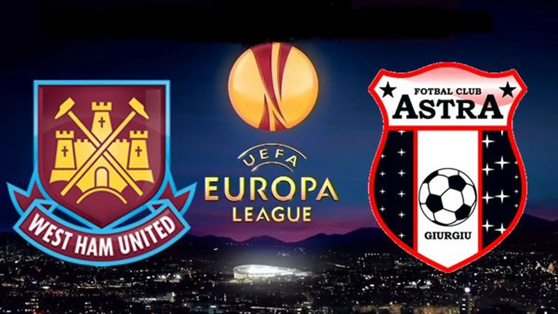 WEST HAM UNITED-ASTRA 0-1. Şumudică a dat lovitura la Londra. ASTRA în grupele EUROPA LEAGUE