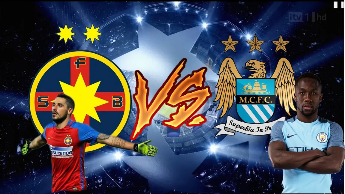 MANCHESTER CITY - STEAUA 1-0 şi vicecampioana României rămâne în Europa League