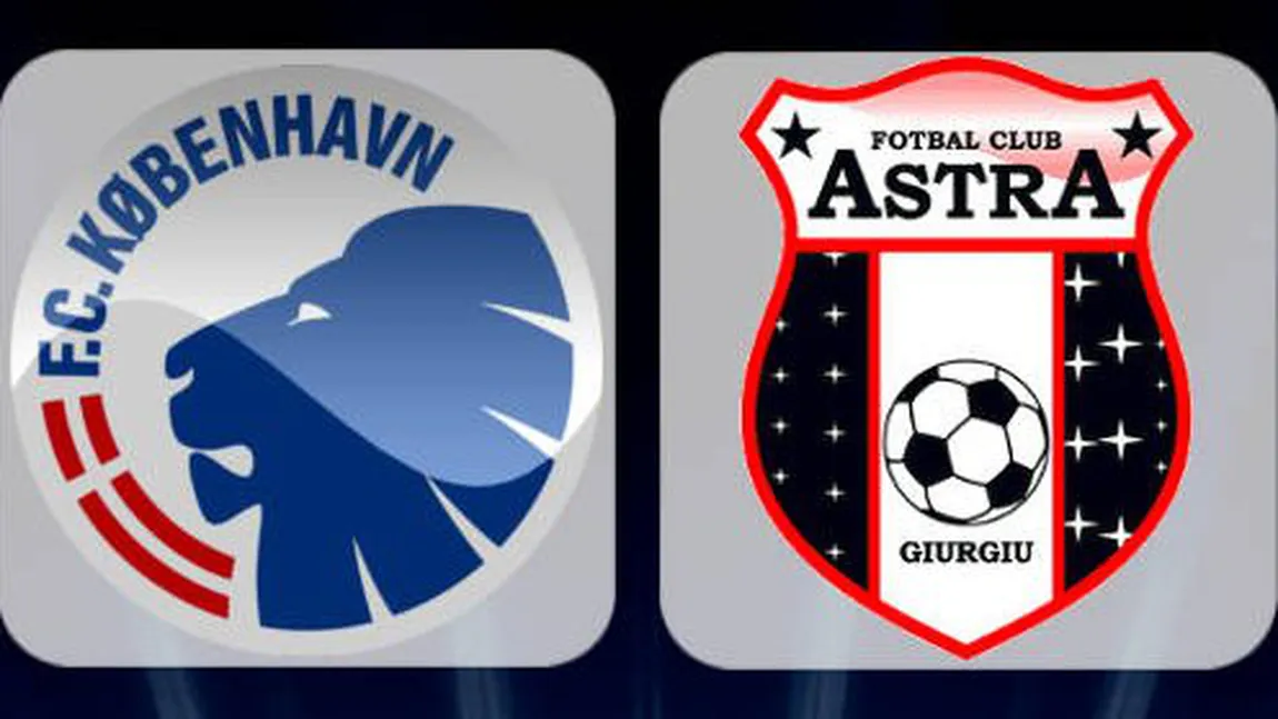 Astra, învinsă la scor la Copenhaga. Giurgiuvenii părăsesc Liga Campionilor cu capul plecat
