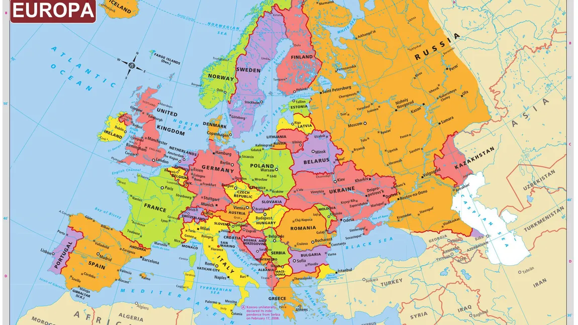 Se schimbă HARTA EUROPEI. Documentul cu NOUA GRANIŢĂ a fost asumat oficial